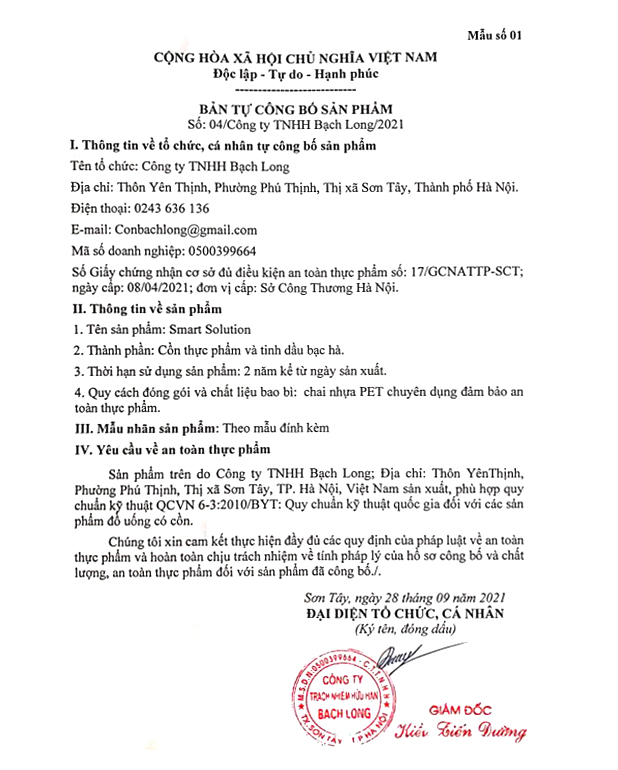 Công Ty TNHH Bạch Long
